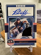 2023 Panini USA Baseball Stars Stripes Rhett Lowder Prospect Patch RC Auto #/25