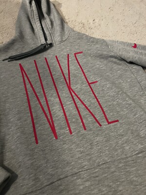 grey and pink nike hoodie