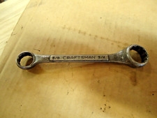 Craftsman 5/8'' x 3/4'' SAE Offset Double Box End Wrench -V- Made In USA N