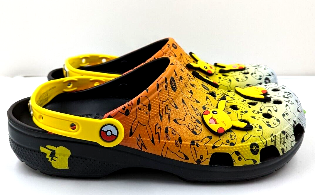 Crocs x Pokemon Pikachu Clog w/Jibbitz Mens Size 11. 207761-0C4 s-l400.jpg main image 2