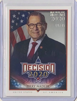 JERRY NADLER 2020 DECISION #/d 19/45 CARD U.S. HOUSE OF REPRESENTATIVE NEW YORK