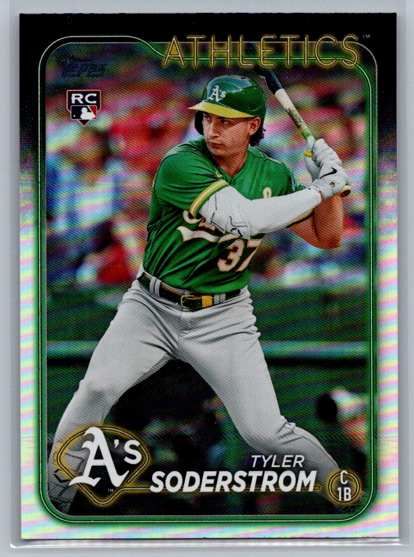 2024 Topps #244 Tyler Soderstrom Rainbow Foil