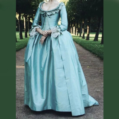 Baroque Blue Gown Medieval Vintage Baroque Ball Gown Princess Evening  Dresses | eBay