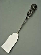 Hildesheimer Rose Butterspatel Buttermesser Konfektheber Antiko 800 Silber (AP)