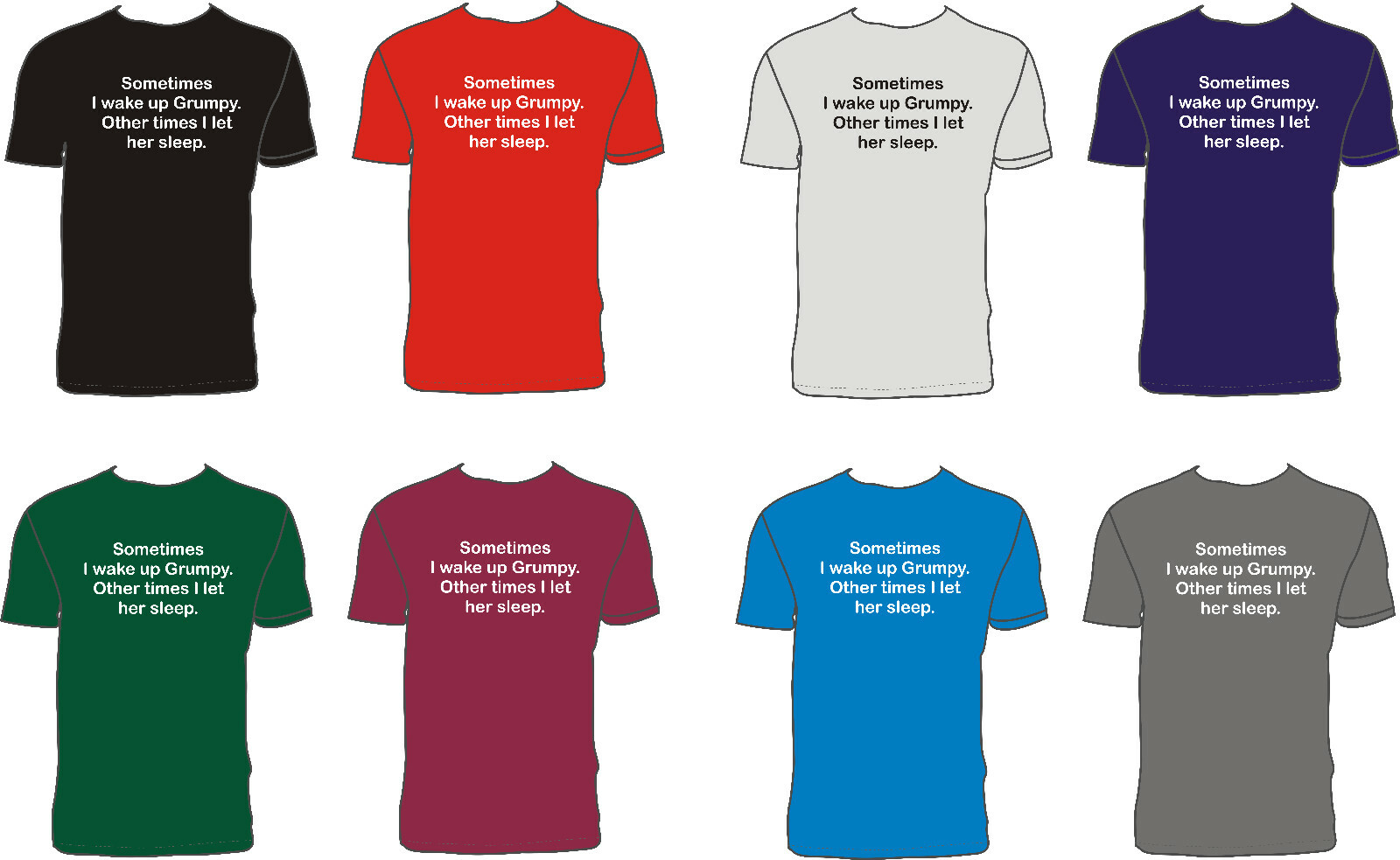 ALTRA A volte mi sveglio scontroso altre volte le lascio dormire maglietta divertente