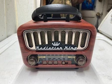 Fallout Radiation King round top radio, real working fan art, NO BOX