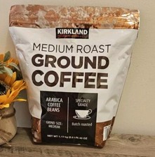 KIRKLAND SIGNATURE Medium Ground Coffee Arabica Coffee Beans 2.5 Lb Exp 08/26