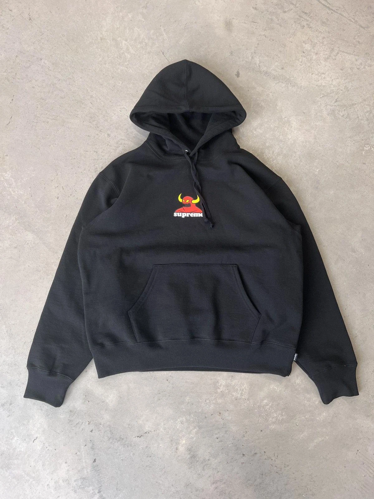 Sweat à capuche noir Supreme Toy Machine taille S