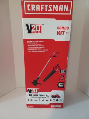 Craftsman V20 Weed Wacker String Trimmer & Blower Combo Kit CMCK27901