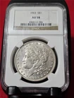 1903 S$1 MORGAN 90% SILVER DOLLAR  NGC AU 58                            #MF-4118