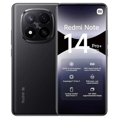 Xiaomi Redmi Note 14 Pro+ 5G  Smartphone  512GB 12GB  6,67 Zoll 200MP eSIM