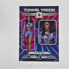 2025 Donruss WNBA A'ja Wilson #13 BASKETBALL CARD Las Vegas Aces Tunnel Vision