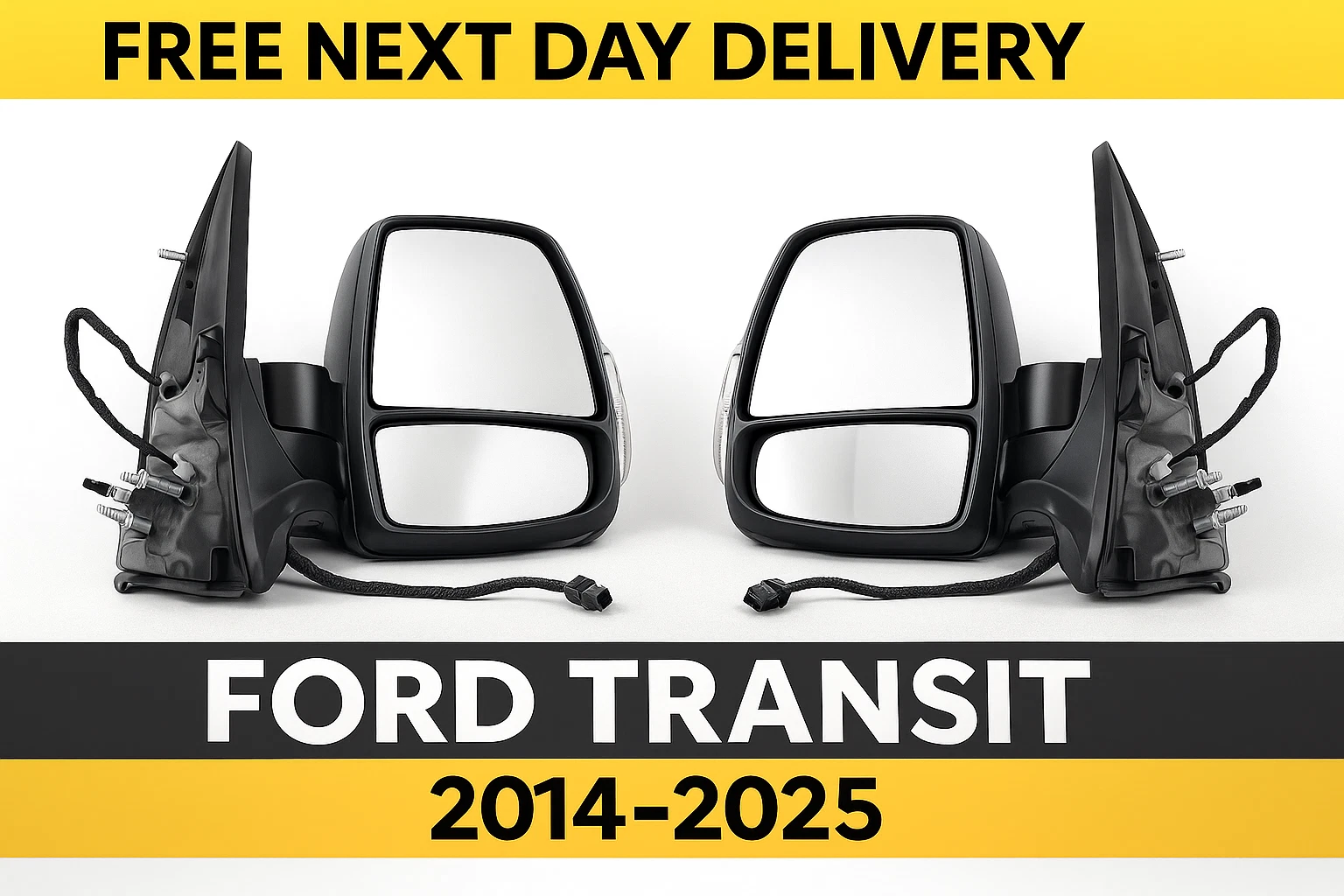 FORD TRANSIT 2014-2025 V363 ELECTRIC DOOR WING MIRROR PAIR   RIGHT LEFT