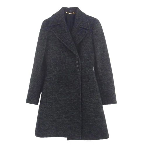 GUCCI 297076 Cappotto misto lana alpaca nero 36