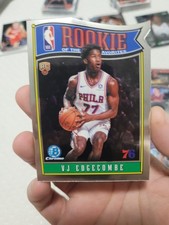 2025-26 BOWMAN CHROME VJ EDGECOMBE ROOKIE OF THE YEAR FAVORITES DIE CUT RC