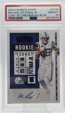 2020 Panini Playoff -Contenders Rookie Ticket Rps Preview Michael Pittman PSA 10