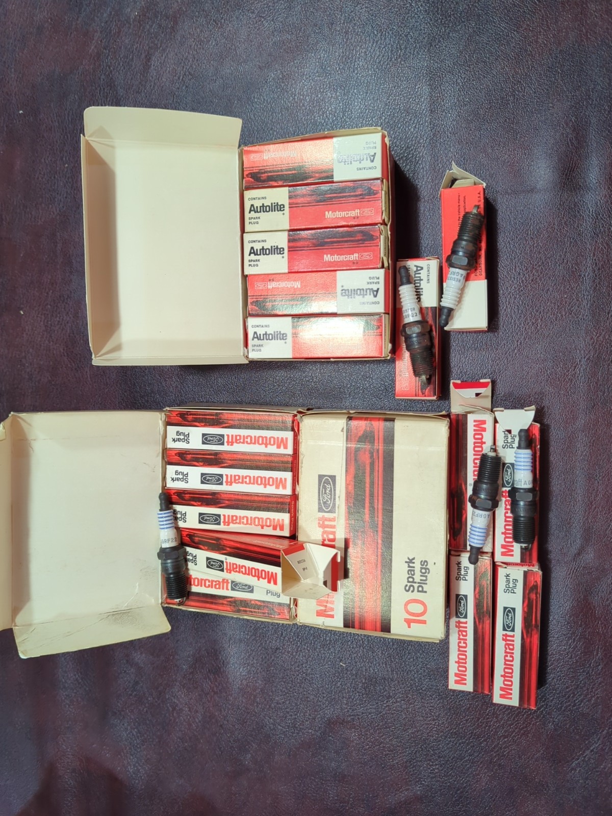 Genuine Ford Motorcraft Autolite OEM AGRF22 SPARK PLUG Set of 36 New Old Stock