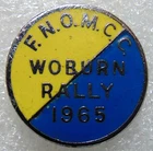 F.N.O. Motor Cycle / Motorcycle Club 1965 Woburn Rally Beds Enamel Pin Badge