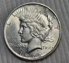 1922 D Peace Silver Dollar Estimated Uncirculated 62/3 Multiple Die Cracks! 0636