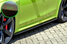 Seitenschweller Sideskirts Flaps aus ABS passend für Audi RS4 B8 in OEM Optik