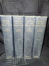 A History of the Great War by John Buchan 4 Volumes Set 1922 w/ Maps