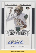 2015 National Treasures College Rookie Signatures 69/99 JJ Nelson Auto READ f0v