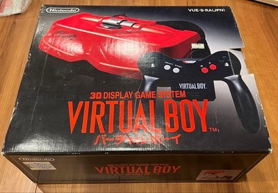 Nintendo Virtual Boy VB Console VUE-S-RA with Box 6Games Set Tested