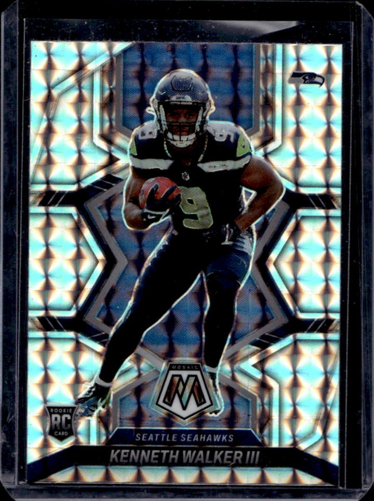 2022 Panini Mosaic Kenneth Walker III RC Mosaic Rookie #308 Seahawks