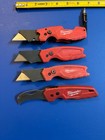 Lot of (4) Milwaukee Fastback utility knives (2) 48-22-1500, (1) 1505, (1) 1525 — photo 1