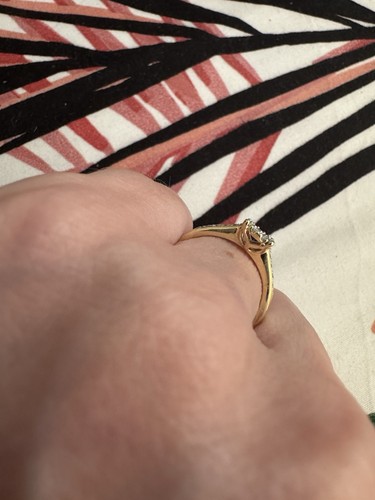 H.Samuel Engagement Ring Yellow Gold Size I - Picture 8 of 8