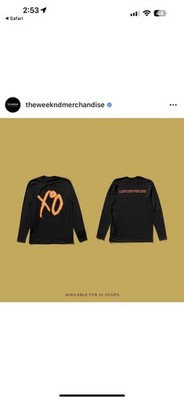 NEW The Weeknd Heartless Low Life Longsleeve XO ** Chapter 6 Shirt Small S Tee
