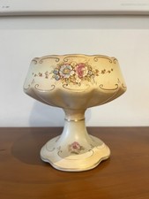 Antique Crown Devon Fieldings "Spring" Blush Ivory Pedestal Bowl Rd No 653216