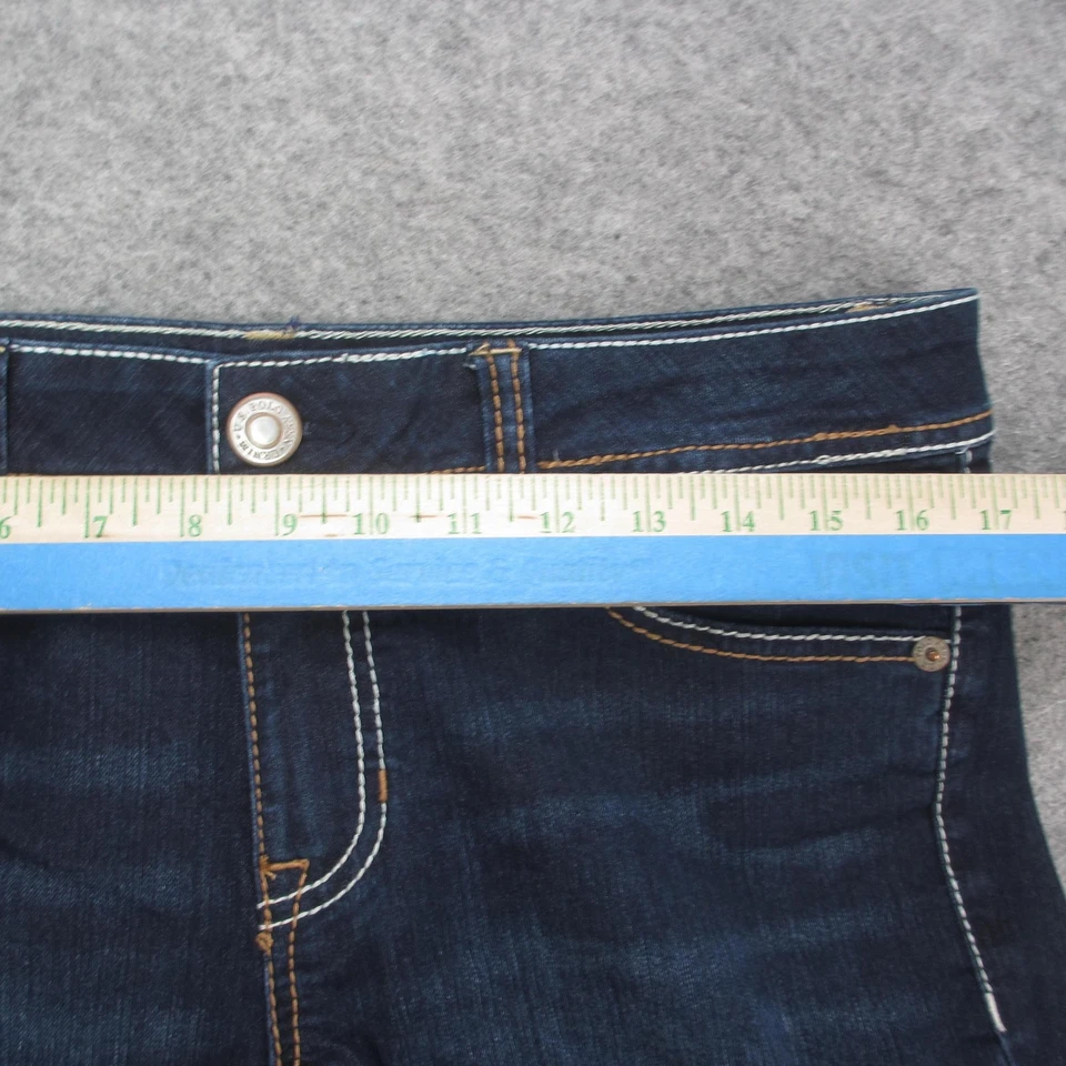 Pantalones de mezclilla elásticos de corte bota cassidy lavado oscuro 11 12 US Polo Assn para mujer Foto 3 de 4