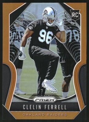 2019 Panini Prizm Prizms Orange #316 Clelin Ferrell /249 - FB