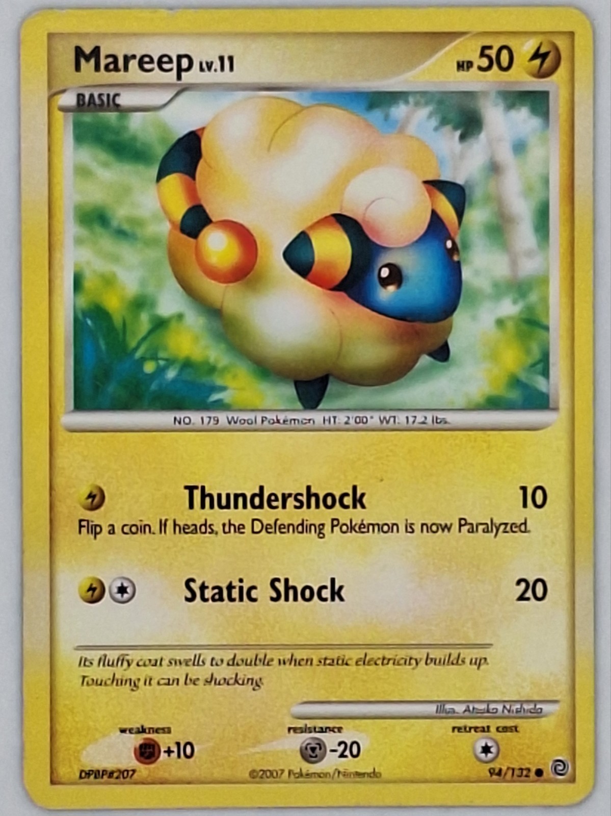 Mareep 94/132 Pokemon - Diamond and Pearl Secret Wonders MP