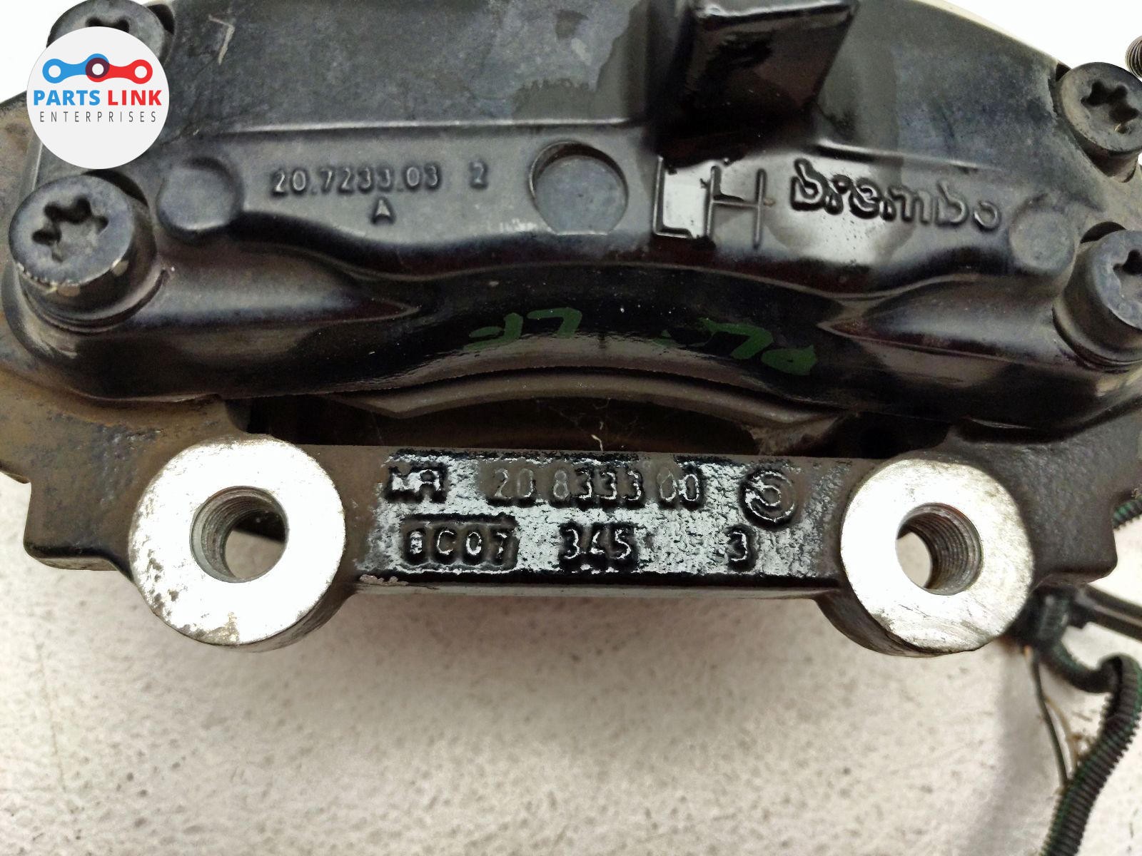 2007-17 MASERATI GRANTURISMO FRONT LEFT BRAKE CALIPER BRACKET PADS NERO M145 GT