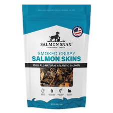 Salmon Snax Premium Pet Treats Smoked Crispy Salmon Skins 100 Atlantic Salmon