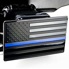 Full Aluminum Trailer Towing Hitch Receiver Cover Usa Flag Plug Blue For Jeep Full Aluminum Trailer Towing Hitch Receiver Cover Usa Flag Plug Blue For Jeep