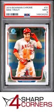 2014 BOWMAN CHROME #31 MIKE TROUT ANGELS PSA 9