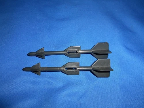 1983 GI JOE ARAH SKYSTRIKER JET 2 SIDEWINDER MISSILE PART ACCESSORY