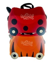 2 Melissa and Doug Trunki Ladybug Tiger Ride on Luggage Child Happy Travel