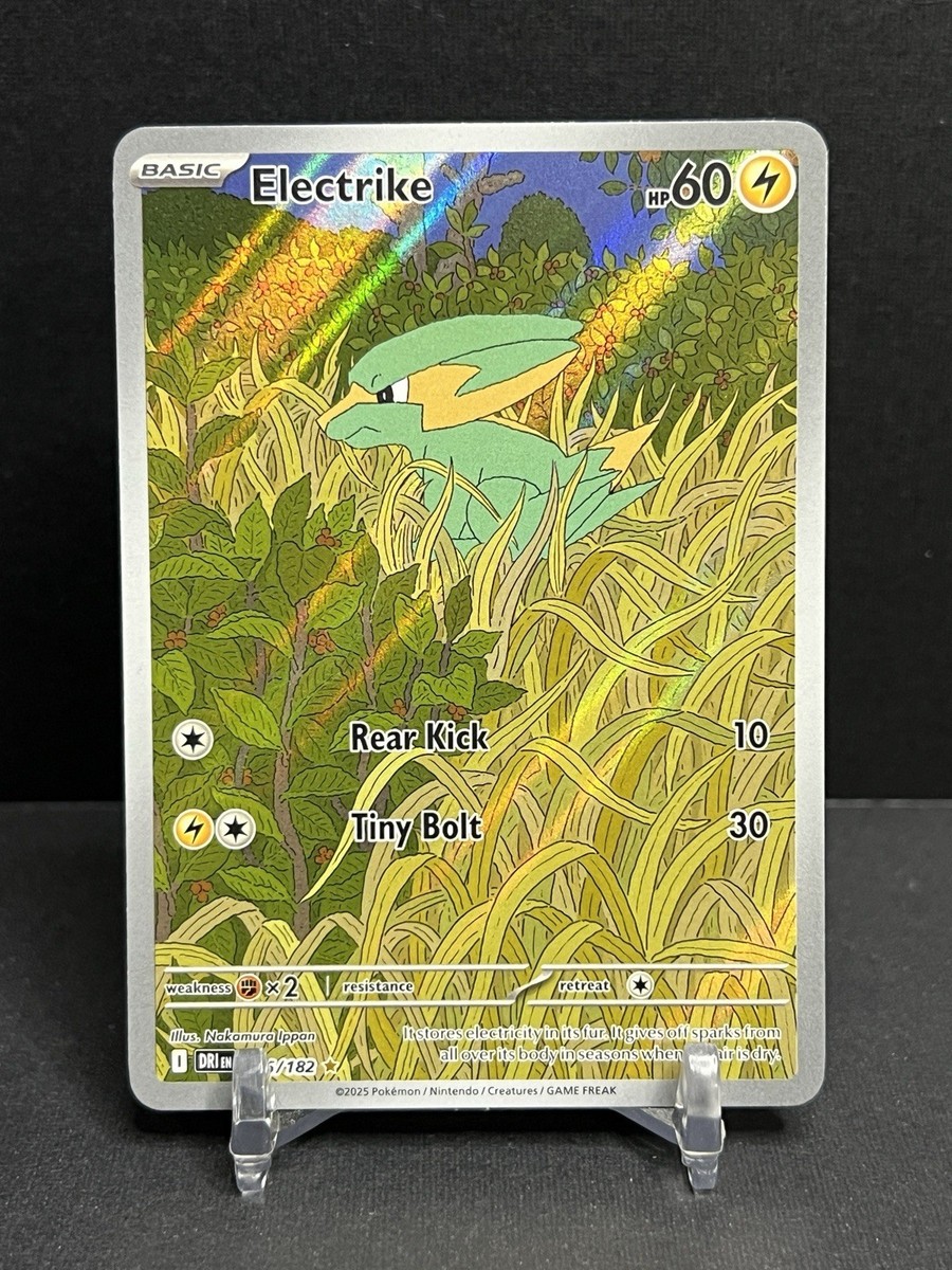 POKÉMON TCG ELECTRIKE 196/182 ILLUSTRATION RARE HOLO SV10