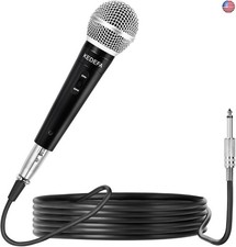 KM88 Handheld Wired Karaoke Microphone, Super Cardioid Dynamic Vocal Mic with
