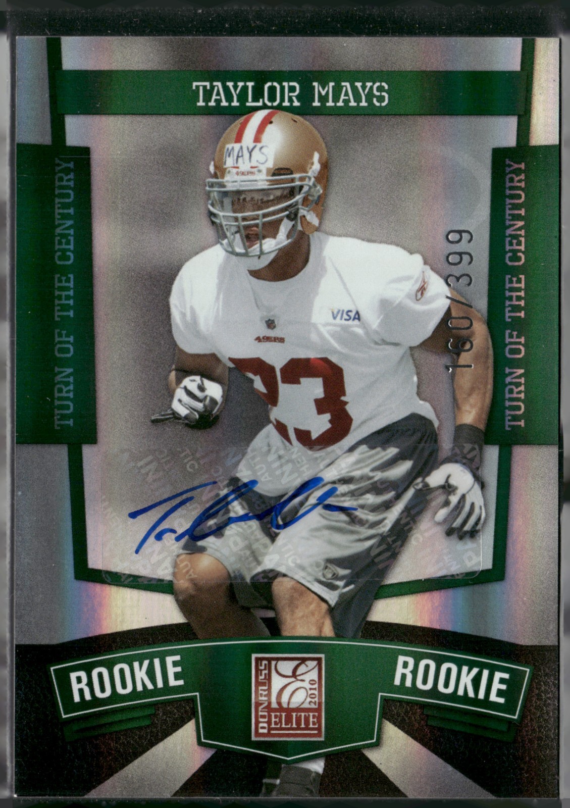 Taylor Mays Donruss Elite #182 Turn of the Century Autograph