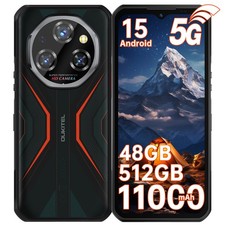 OUKITEL WP55 Pro 5G Rugged Phone 48GB+512GB 11000mAh IP68 Android 15 Unlocked UK