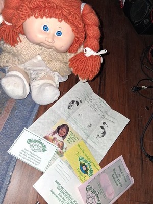 Vintage 1985 Cabbage Patch Doll With Adoption Papers