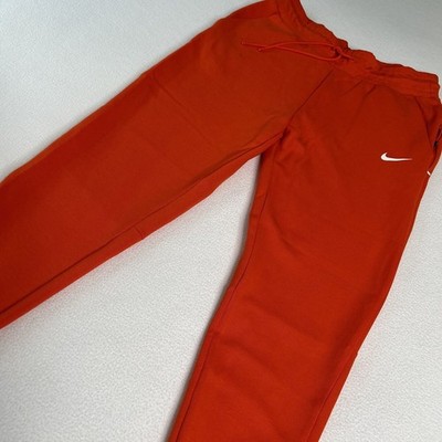 Nike Women's Size M Tech Fleece NSW Jogger Pants Tapered Leg Orange CW7255