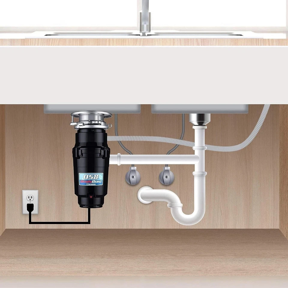 Waste Maid 458-SL 3/4 HP Garbage Disposal – Anti-Jam Slim Line Stainless Steel - Image 2 of 4