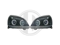 Designsatz Scheinwerfer Angel Eyes Klarglas/Schwarz FüR Renault Clio 2001-2005