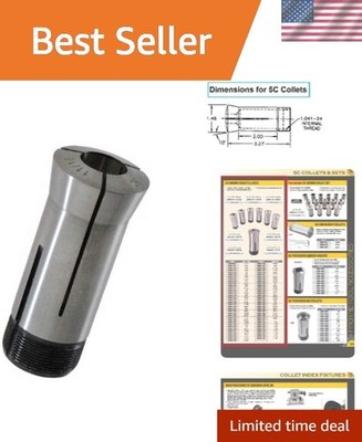 Hardened 11/16'' 5C Round Collet - Lightweight Tool for Machining Excellence